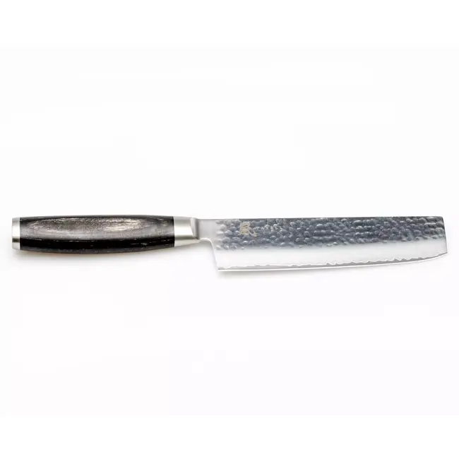 Yaxell Taishi Nakiri 16,5 cm – VG-10 Staal – Hardheid 61 HRC – Tsuchime Afwerking – Gehamerd Lemmet – Zwart Pakka Beukenhout Handvat