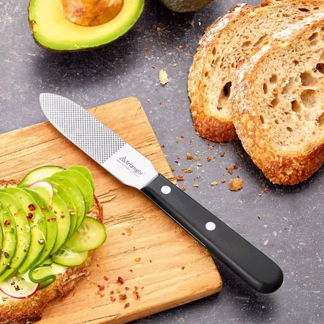 Triangle Palet Strijkmesje 10 cm – Antikleef & Ergonomisch Design – Zwart