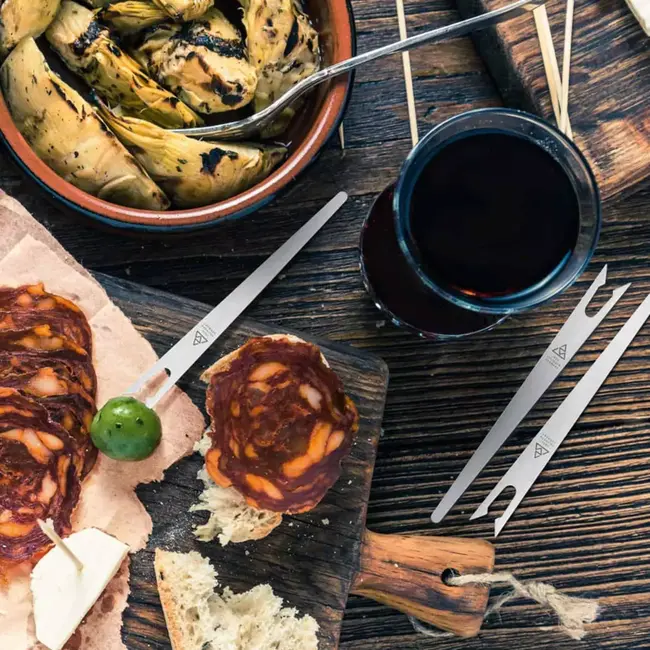 Triangle Antipasti Vorkenset – 6 Stuks – Roestvrij Staal – Vaatwasmachinebestendig