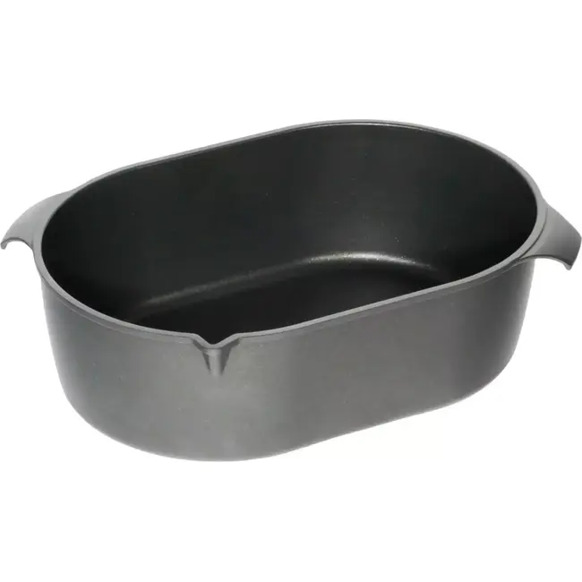 AMT Gastroguss Grote braadslede met schenktuit – 11 liter – krasbestendig – geschikt voor inductie