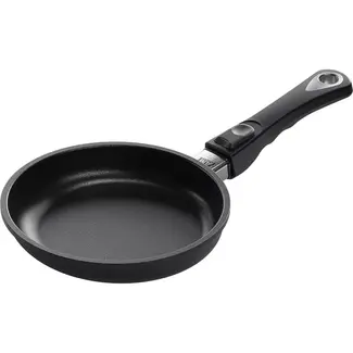 AMT Gastroguss Koekenpan Ø 20 cm hoogte 4 cm met afneembare steel LOTAN® antiaanbaklaag geschikt voor alle warmtebronnen incl. inductie