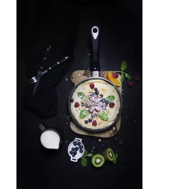 AMT Gastroguss Koekenpan 20 cm – Inductiegeschikt – Lotan® Antiaanbaklaag – Afneembare Steel – Ovenbestendig tot 240°C