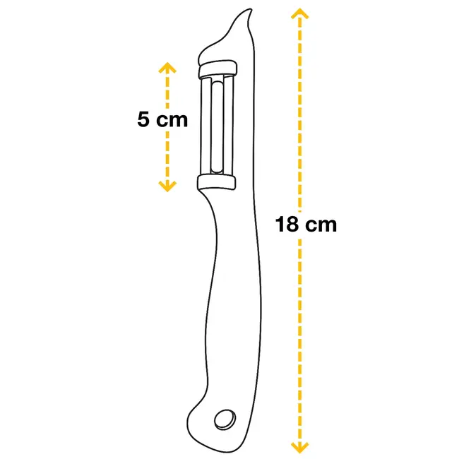 Solingen Dunschiller Dubbel Mes – voor Fruit- en Groenteschiller – Kunststof – Paars – 10 stuks
