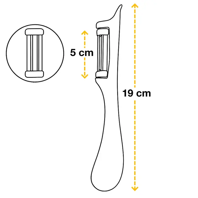 Solingen Dunschiller Star – Dubbel Mes – 19 cm – Bi-Color – Wit met Groen