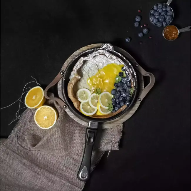 AMT Gastroguss Inductiegeschikte koekenpan – Ø 24 cm – Lotan® antiaanbaklaag – Gietaluminium – 5 cm hoog