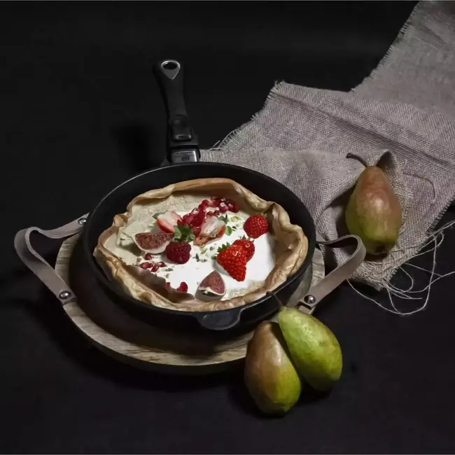 AMT Gastroguss Inductiegeschikte koekenpan – Ø 24 cm – Lotan® antiaanbaklaag – Gietaluminium – 5 cm hoog