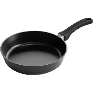 AMT Gastroguss Lichtgewicht hapjespan Ø 28 cm hoogte 7 cm met vaste steel LOTAN® antiaanbaklaag geschikt voor alle warmtebronnen incl. inductie