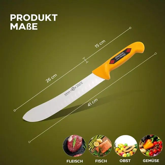 Eikaso Solingen Amerikaanse Blokmes 21cm – Butcher-Line – Kullen & Antislip Grip