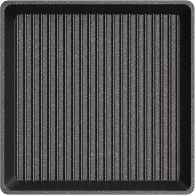 AMT Gastroguss Vierkante grillpan – 26x26 cm – Diepe grilloppervlakte – 2 cm diep