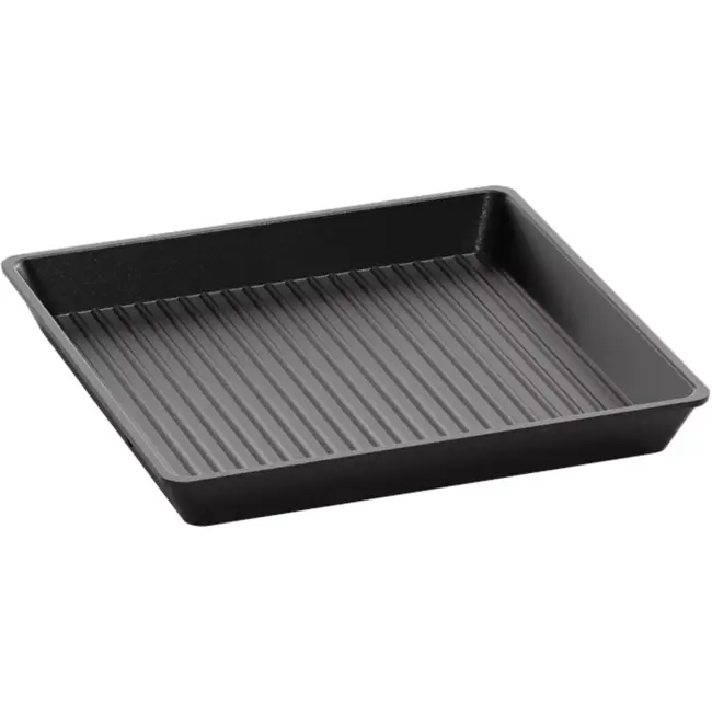 AMT Gastroguss Vierkante grillpan – 26x26 cm – Diepe grilloppervlakte – 2 cm diep