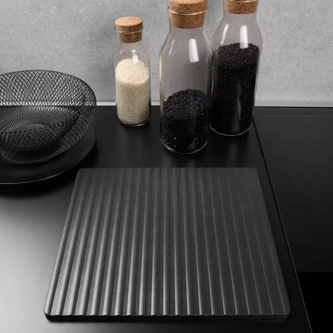 AMT Gastroguss Vierkante bakplaat met grilloppervlak – 31x29,5 cm – Duurzaam aluminium – Non-stick laag