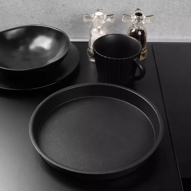 AMT Gastroguss Ronde snackpan – 24 cm – vlakke bodem – energiezuinig – gerecycled aluminium