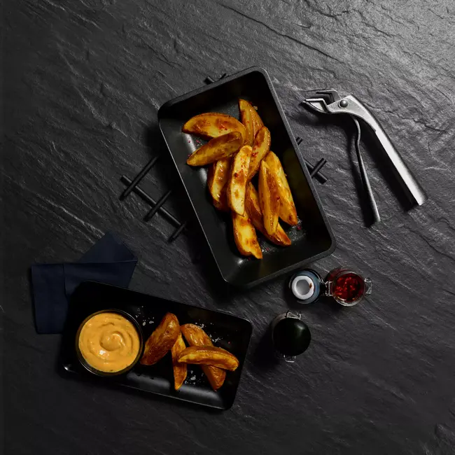 AMT Gastroguss Vierkante snackkom – Compact design – Ideaal voor snelle snacks – 24,5x15 cm