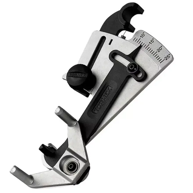 Tormek KS‑123 Mes hoekinstel hulpstuk – gepatenteerd hoekinstelapparaat – universele steun – 8‑25° per kant