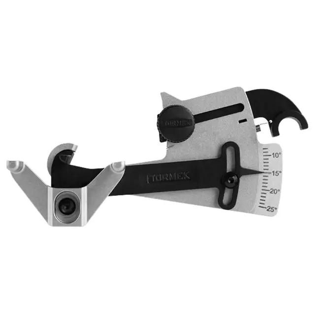 Tormek KS‑123 Mes hoekinstel hulpstuk – gepatenteerd hoekinstelapparaat – universele steun – 8‑25° per kant