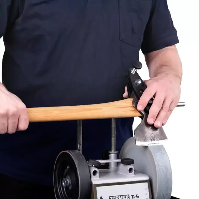 Tormek AX‑40 Slijpmal – symmetrisch & precieze slijpbeurt voor bijlen – composiet kaken – geschikt alle bijlen