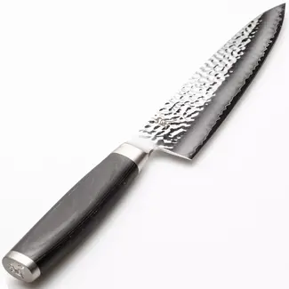 Yaxell Taishi Koksmes 20 cm – VG-10 Staal – Hardheid 61 HRC – Tsuchime Afwerking – Gehamerd Lemmet – Zwart Pakka Beukenhout Handvat Yaxell Taishi Koksmes 20 cm – VG-10 Staal – Hardheid 61 HRC – Tsuchime Afwerking – Gehamerd Lemmet – Zwart Pakka Beukenhout Handvat