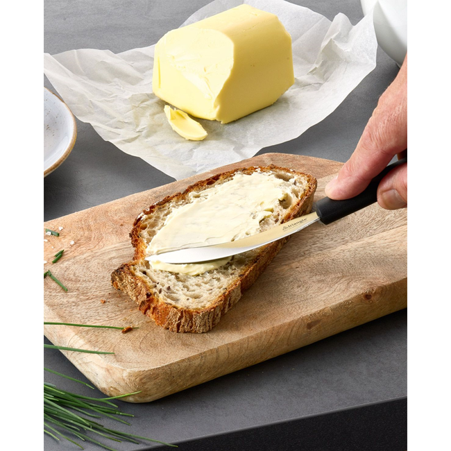 Triangle Spirit smeermes 10 cm van roestvrij staal met ergonomische kunststof handgreep