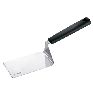 Triangle Plancha spatel 12 cm van roestvrij staal met ergonomische kunststof handgreep Triangle Plancha spatel 12 cm van roestvrij staal met ergonomische kunststof handgreep