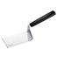 Triangle Plancha spatel 12 cm van roestvrij staal met ergonomische kunststof handgreep