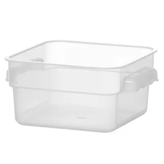 HENDI voedselcontainer 1 liter transparant BPA-vrij met schaalverdeling stapelbaar vaatwasmachinebestendig