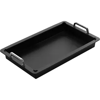 AMT Gastroguss Lichtgewicht Gastronorm bak GN 1/1 hoogte 5,5 cm met handgrepen met rechte hoeken LOTAN® antiaanbaklaag geschikt voor alle warmtebronnen behalve inductie