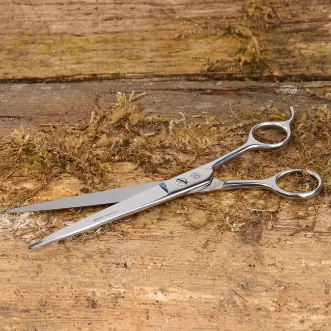 Mars Coat-King Rechte trimscharen – gepolijste snijkanten – 22 cm – voor honden en katten