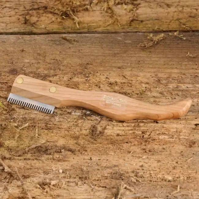 Mars Coat-King Trimmes met kersenhouten handvat – roestvrij staal – ergonomisch design – 15,2 cm – professioneel gebruik