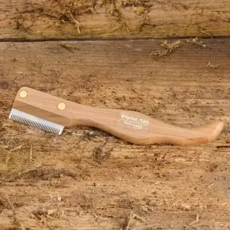 Mars Coat-King Trimmes fijn – Ergonomisch kersenhout – Voor dunne haren – 15 cm – Roestvrij staal