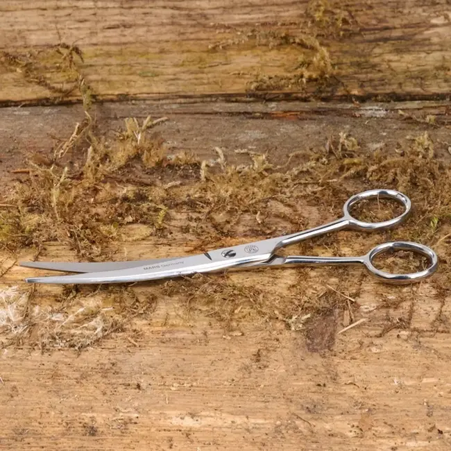 Mars Coat-King Professionele gebogen trimschaar – roestvrij staal – gepolijste snijkanten – 18 cm