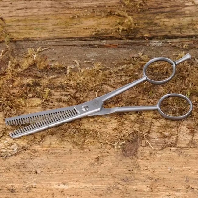 Mars Coat-King Dubbelzijdige effileerschaar – 23 tanden – roestvrij staal – 17 cm – ambidextrisch