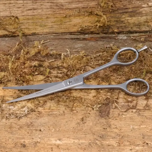 Mars Coat-King Gebogen trimschaar voor huisdieren – roestvrij staal – 18 cm – ergonomisch ontwerp