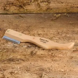 Mars Coat-King Trimmes grof – Innovatief design – Kersenhouten handvat – Roestvrij staal – 18 cm – Voor honden en katten