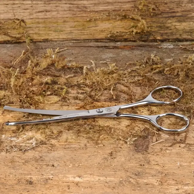 Mars Coat-King Gebogen veiligheidsschaar – roestvrij staal – 17 cm – huisdierverzorging