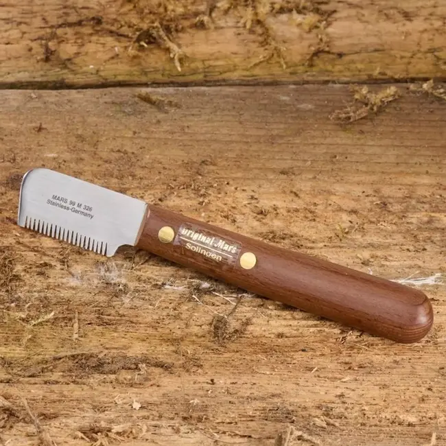 Mars Coat-King Trimmer voor ruwharige honden – scherpe tanden – ergonomisch houten handvat