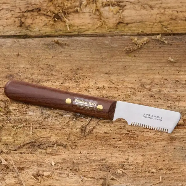 Mars Coat-King Linkshandige trimmer – Bubinga hout – Roestvrij staal – Ruwharige vacht