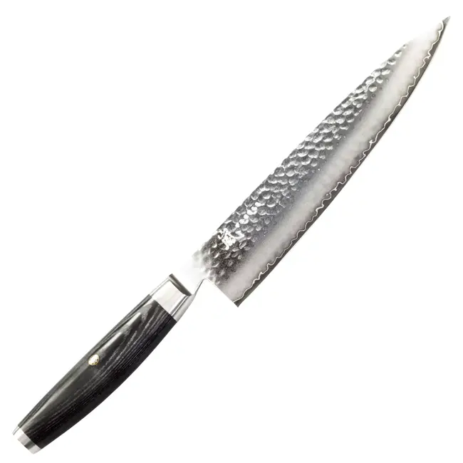 Yaxell Ketu Koksmes 20 cm – SG2 Stalen Kern – Tsuchime Finish – Pakkahout Handvat