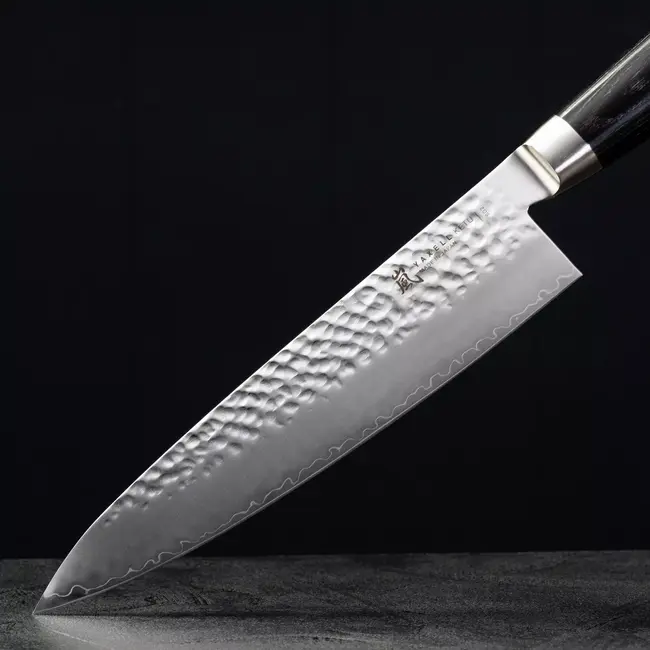 Yaxell Ketu Koksmes 20 cm – SG2 Stalen Kern – Tsuchime Finish – Pakkahout Handvat