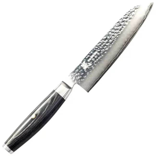 Yaxell Ketu Santokumes 16,5 cm – SG2 Stalen Kern – Tsuchime Finish – Pakkahout Handvat