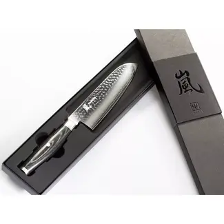 Yaxell Ketu Santokumes 16,5 cm – SG2 Stalen Kern – Tsuchime Finish – Pakkahout Handvat
