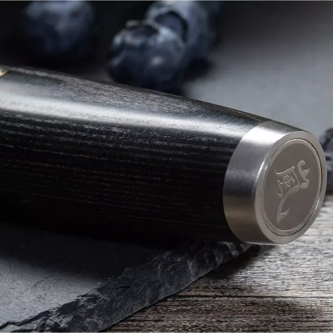 Yaxell Ketu Santokumes 16,5 cm – SG2 Stalen Kern – Tsuchime Finish – Pakkahout Handvat