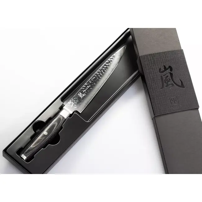 Yaxell Ketu Vleesmes 18 cm – SG2 Stalen Kern – Tsuchime Finish – Pakkahout Handvat