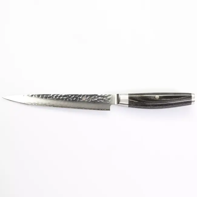 Yaxell Ketu Vleesmes 18 cm – SG2 Stalen Kern – Tsuchime Finish – Pakkahout Handvat