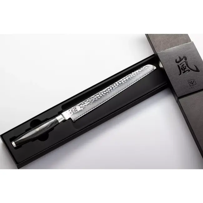 Yaxell Ketu Broodmes 23 cm – SG2 Stalen Kern – Tsuchime Finish – Pakkahout Handvat