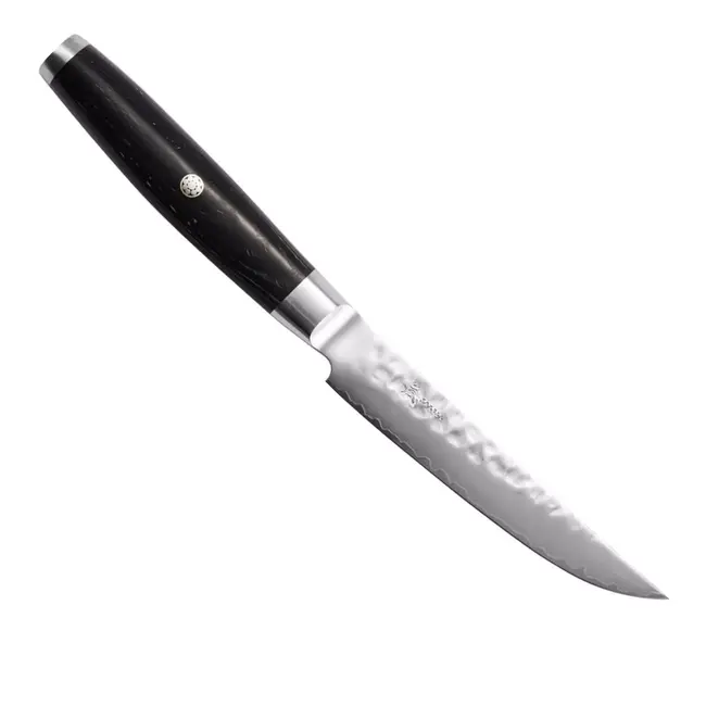 Yaxell Ketu Steakmes 11 cm – SG2 Stalen Kern – Tsuchime Finish – Pakkahout Handvat
