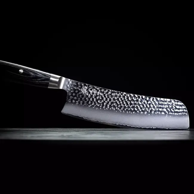 Yaxell Ketu Konata Santokumes / Koksmes 21,5 cm – SG2 Stalen Kern – Tsuchime Finish – Pakkahout Handvat