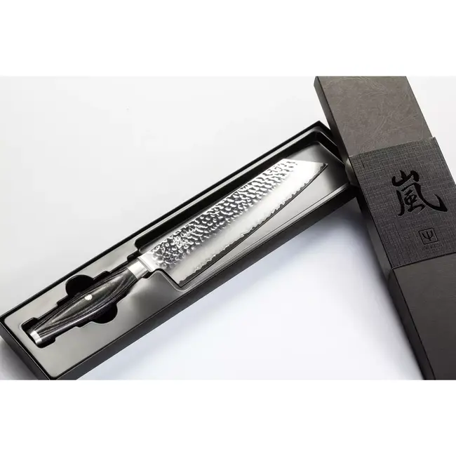 Yaxell Ketu Kiritsuke 20 cm – SG2 Stalen Kern – Tsuchime Finish – Pakkahout Handvat