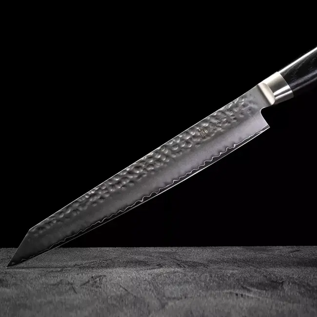 Yaxell Ketu Vleesmes 23 cm – SG2 Stalen Kern – Tsuchime Finish – Pakkahout Handvat