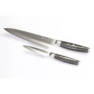 Yaxell KETU – 2-delige Messenset – SG2 Staal – Koksmes 20 cm & Schilmes 10 cm – Tsuchime Finish