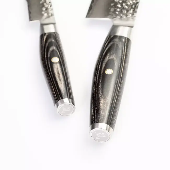 Yaxell KETU – 2-delige Messenset – SG2 Staal – Koksmes 20 cm & Schilmes 10 cm – Tsuchime Finish